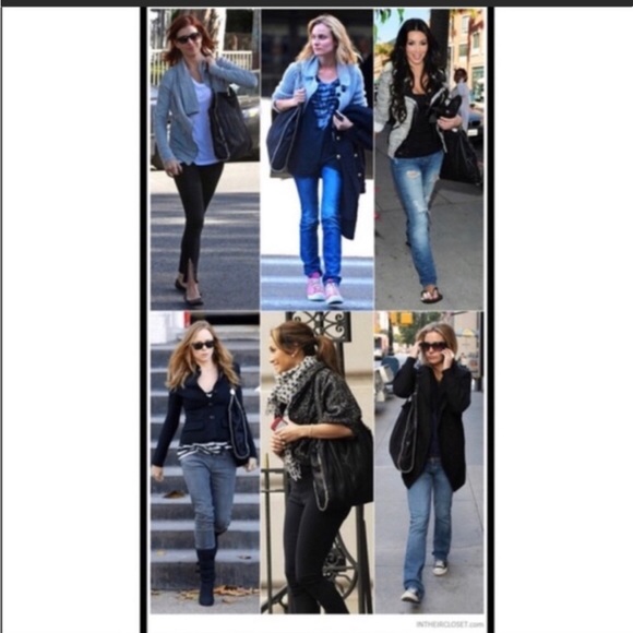 👜Distressed vegan Leather Paris camel chain foldable Fashion bag - Picture 4 of 12